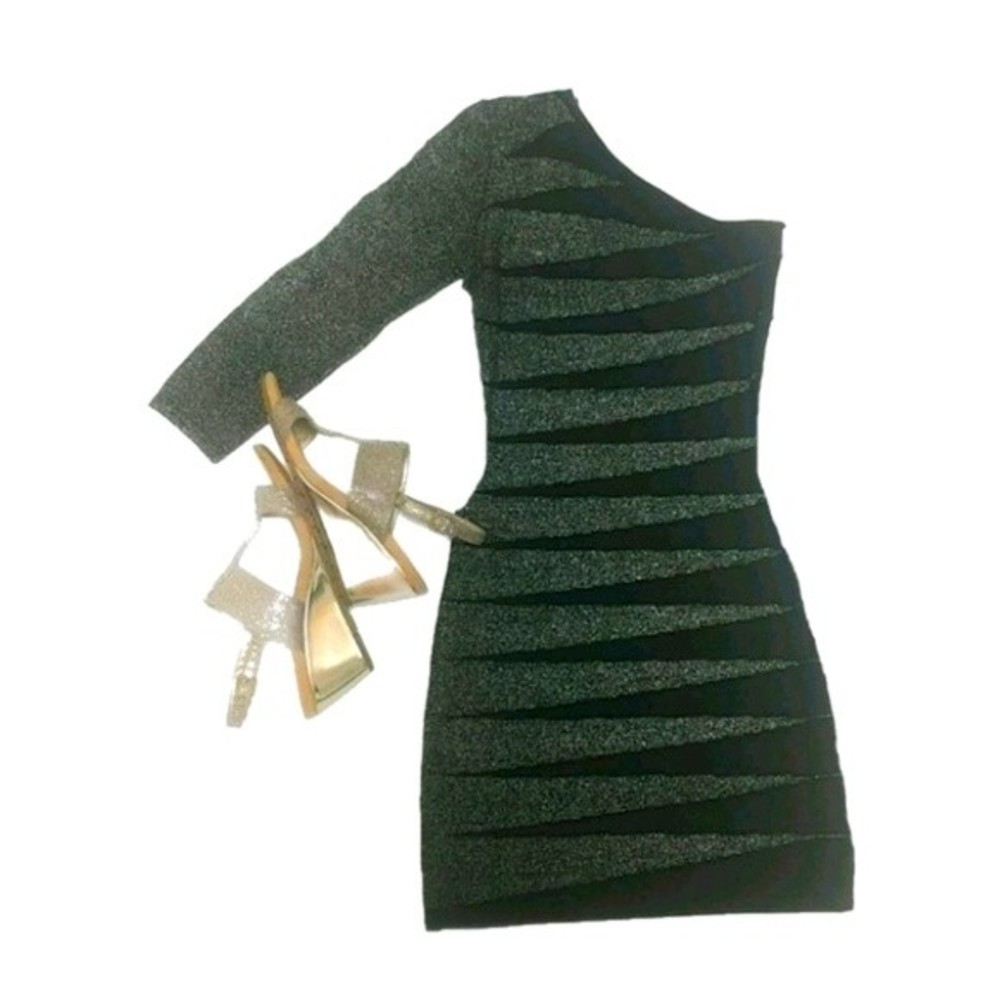 Forever 21 Sparkling One Shoulder Warm Dress